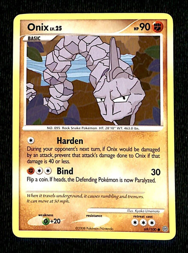Onix Stormfront NM, 69/100 Pokemon Card