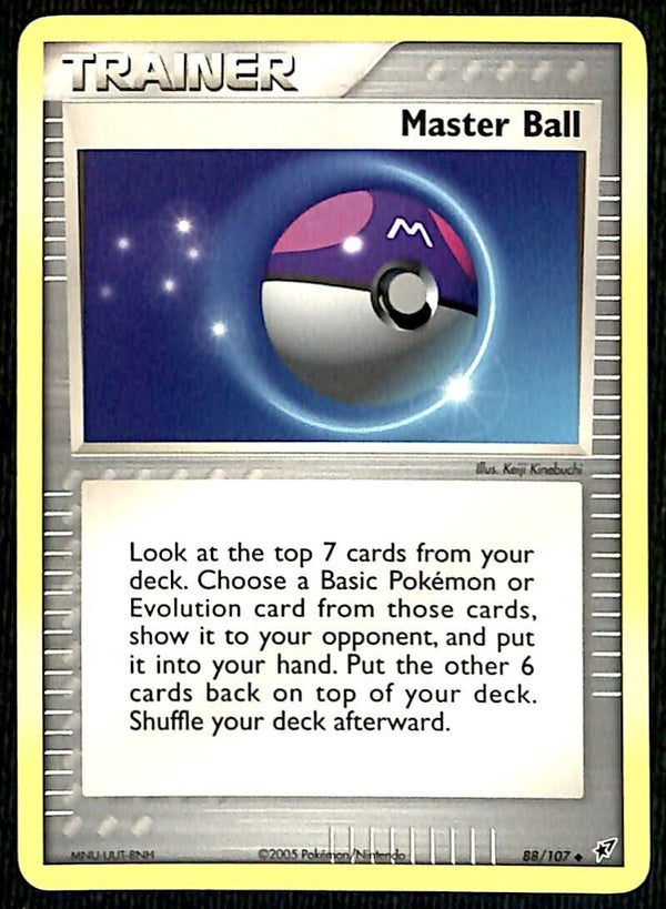 Master Ball EX Deoxy NM, 88/107 Pokemon Card