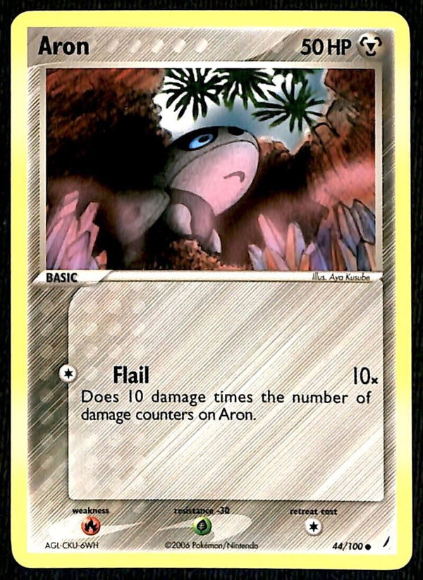 Aron Crystal Guardians NM, 44/100 Pokemon Card