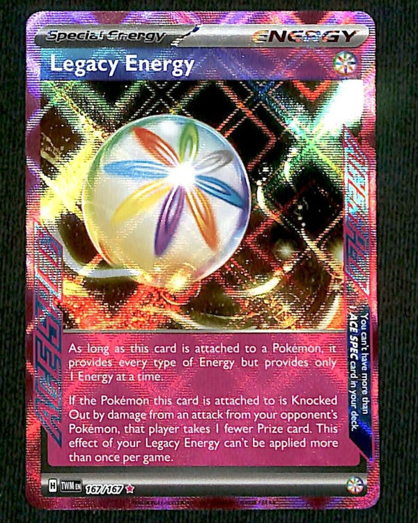Legacy Energy Acespec Twilight Masquerade 167/167, NM Pokemon Card