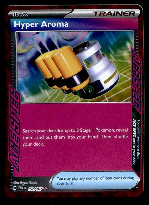 Hyper Aroma Ace Spec Twilight Masquerade 152/167, NM Pokemon Card