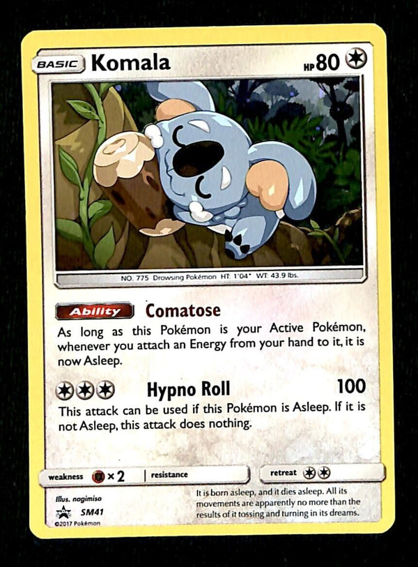 Komala Holo Black Star Promo SM41, EX Pokemon Card