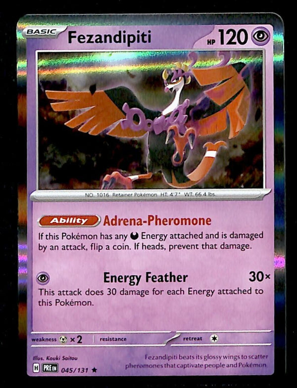 Fezandipiti Holo Prismatic Evoloutions 045/131, NM Pokemon Card