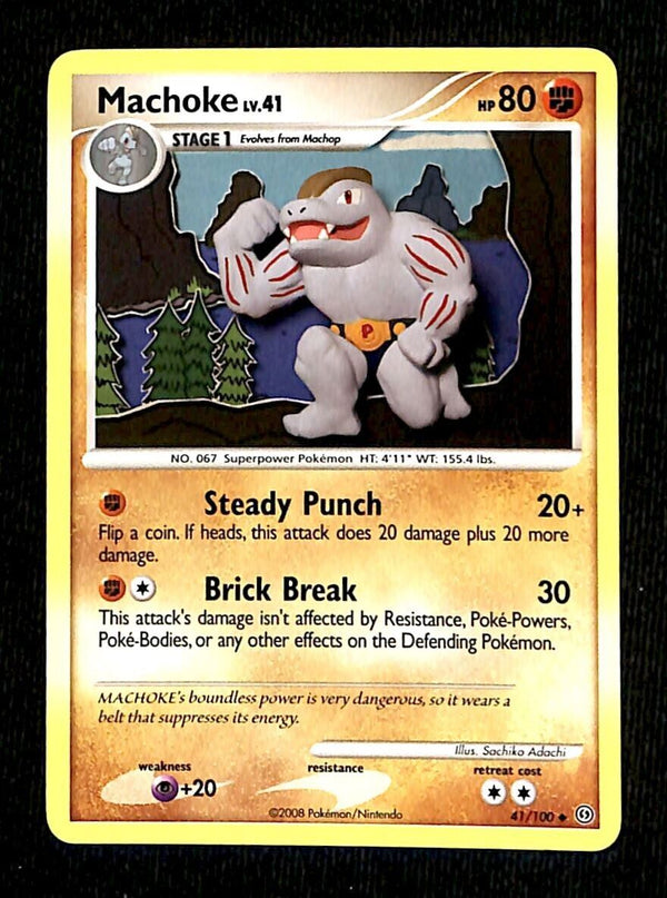 Machoke Stormfront NM, 41/100 Pokemon Card