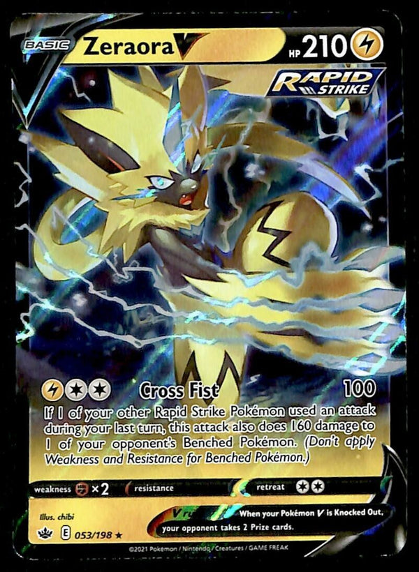 Zeraora V Chilling Reign 053/198, NM Pokemon Card