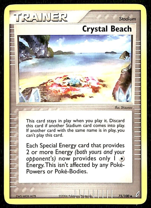 Crystal Beach Crystal Guardians NM, 75/100 Pokemon Card
