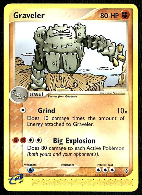Graveler EX Dragon NM, 29/97 Pokemon Card