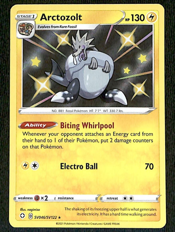 Arctozolt Shiny Vault Shining Fates SV046/SV122, NM Pokemon Card