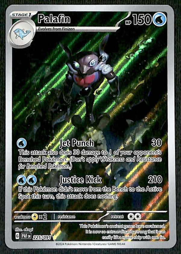 Palafin Ultra Rare Paldean Fates 225/091, NM Pokemon Card