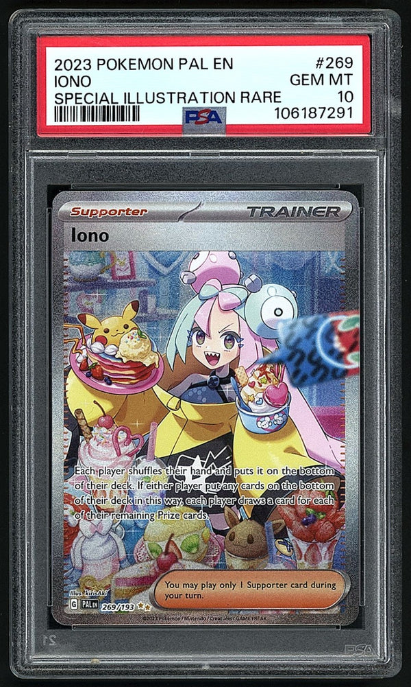 Iono Special Illustration Rare Paldean Evolve 269/193 , PSA 10 Pokémon Card