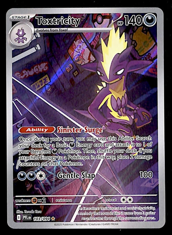 Toxtricity Illustration Rare Phantasmal Flames 103/094, NM Pokemon Card