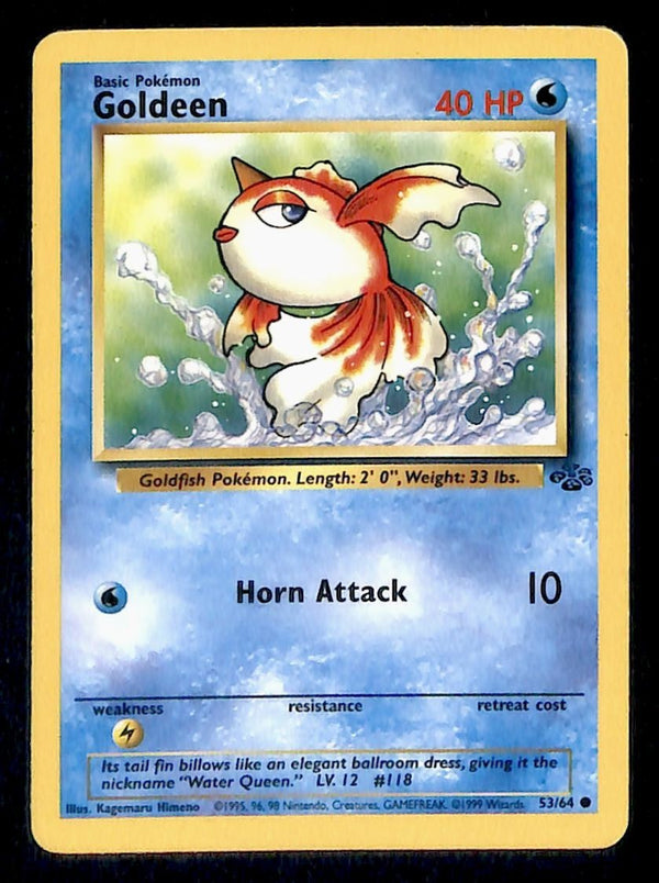 Goldeen Jungle LP, 53/64 Pokemon Card