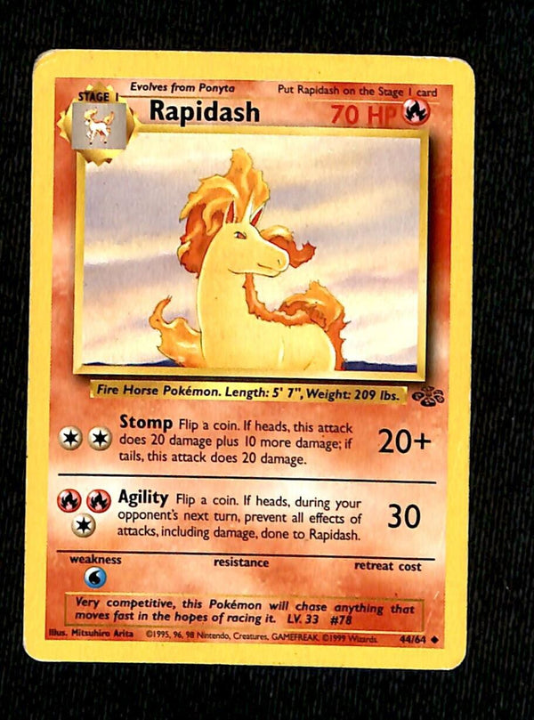 Rapidash Jungle VG, 44/64 Pokemon Card