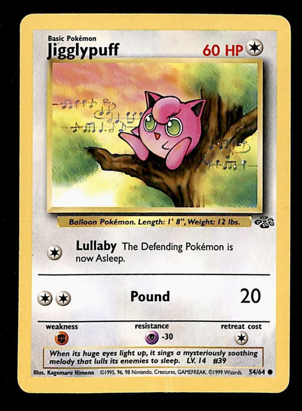 Jigglypuff Jungle MP, 54/64 Pokemon Card