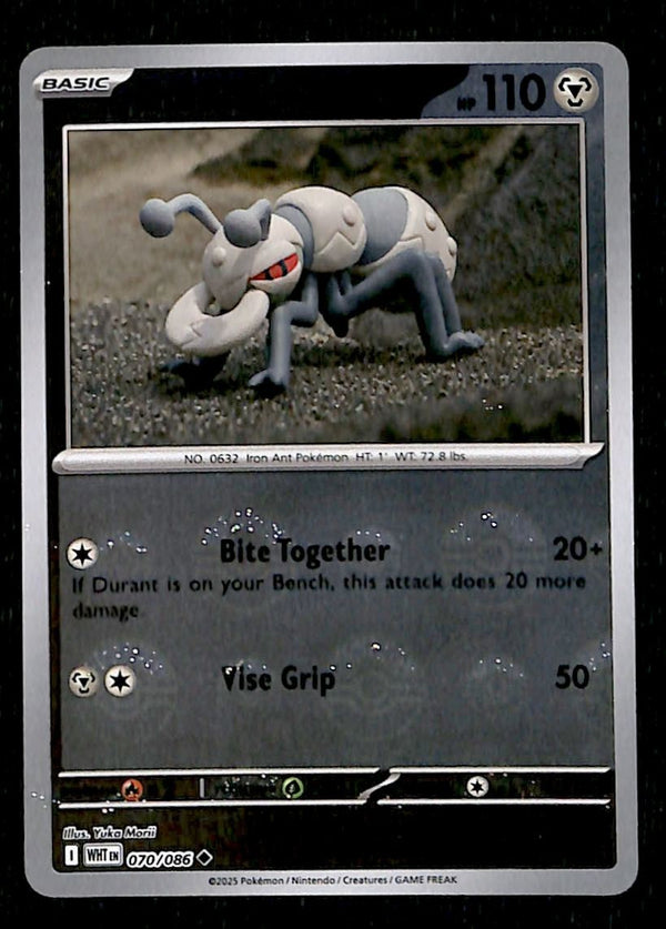Durant Pokeball White Flare 070/086, NM Pokemon Card