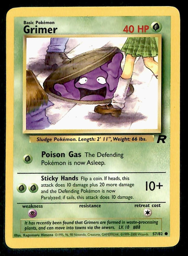 Grimer Team Rocket 57/82, NM Pokemon Card
