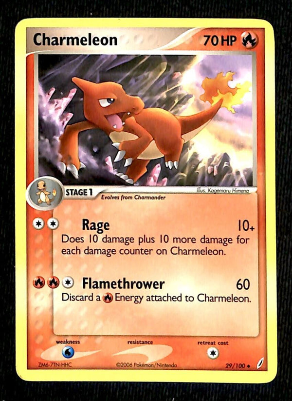 Charmeleon Crystal Guardians NM, 29/100 Pokemon Card
