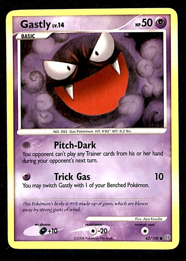 Gastly Stormfront NM, 62/100 Pokemon Card