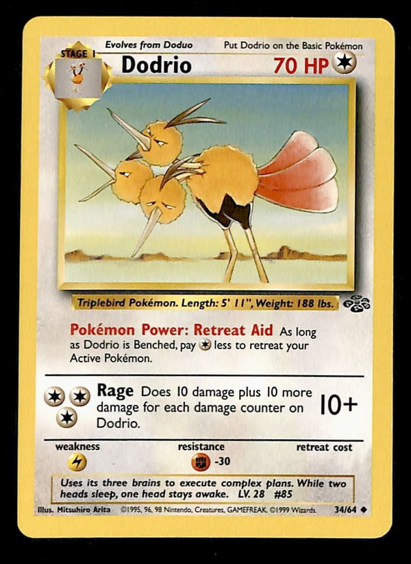 Dodrio Jungle NM, 34/64 Pokemon Card