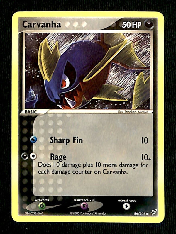 Carvanha EX Deoxy NM, 56/107 Pokemon Card
