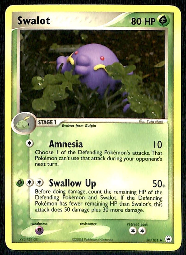 Swalot Hidden Legends NM, 50/101 Pokemon Card