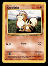 Growlithe Base Set 1999 Unlimited Print NM, 28/102 Pokemon Card.