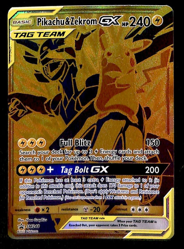 Pikachu&Zekrom GX Black Star Promo SM248,NM Pokemon Card