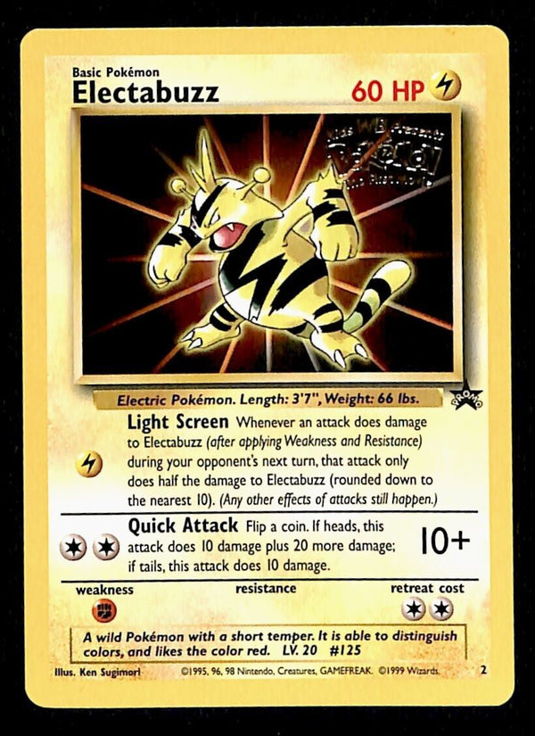 Electabuzz Black Star Promo 2, EX Pokemon Card