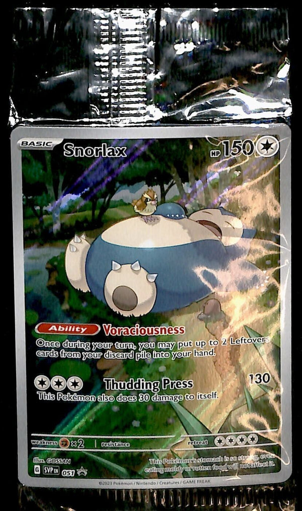 SEALED Snorlax Promo SVP 051, NM Pokemon Card