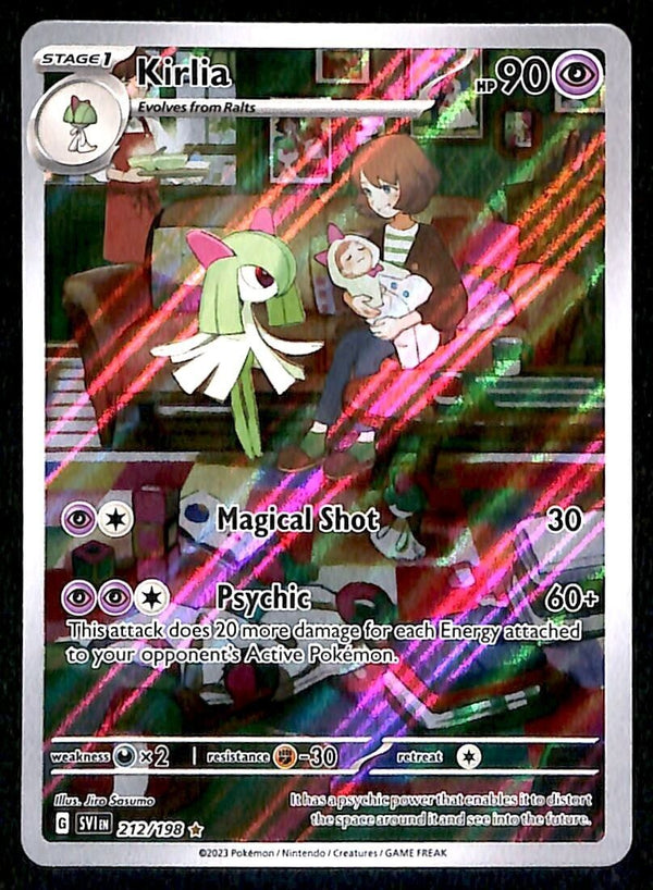 Kirlia Illustrator Rare Scarlet & Violet Bae 212/198, NM Pokemon Card