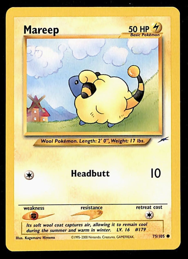 Mareep Neo Destiny Unlimited 75/105, LP Pokemon Card