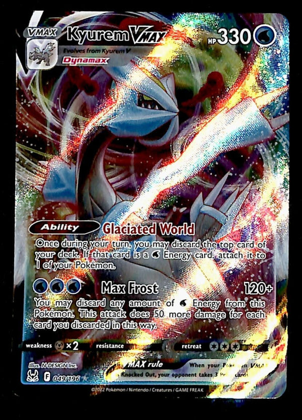 Kyurem Vmax Full Art Lost Origin 049/196, NM Pokemon Card