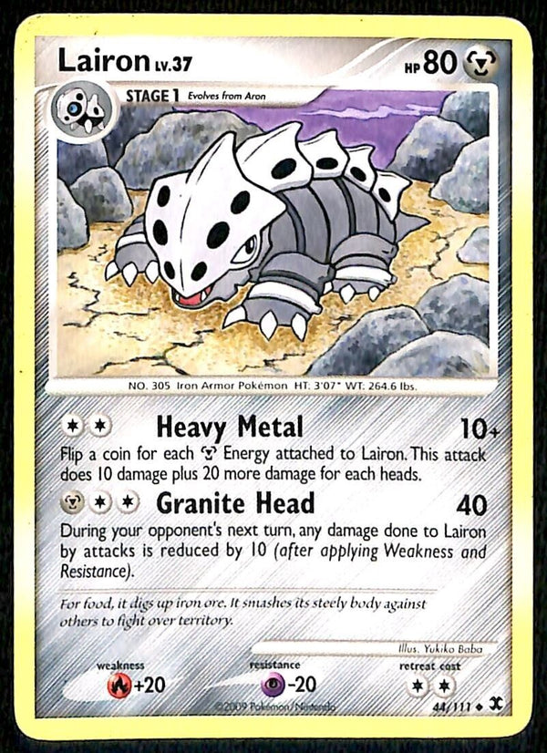 Lairon Rising Rivals VG, 44/111 Pokemon Card