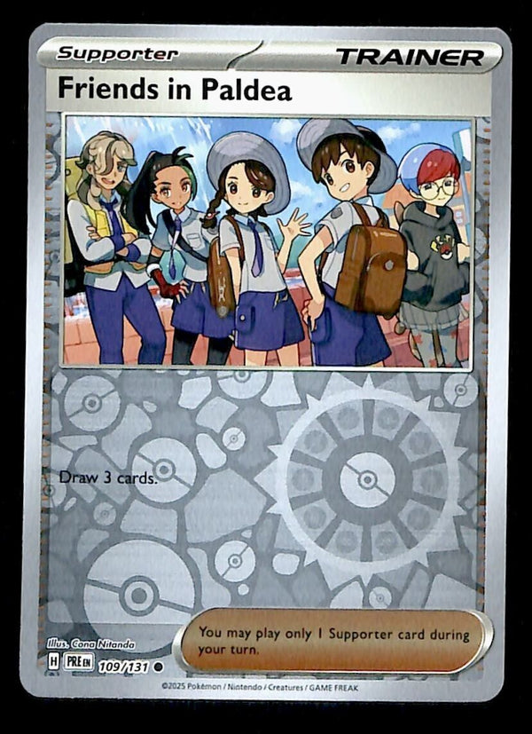 Friends in Paldea Reverse Holo Prismatic Evoloutions 109/131, NM Pokemon Card