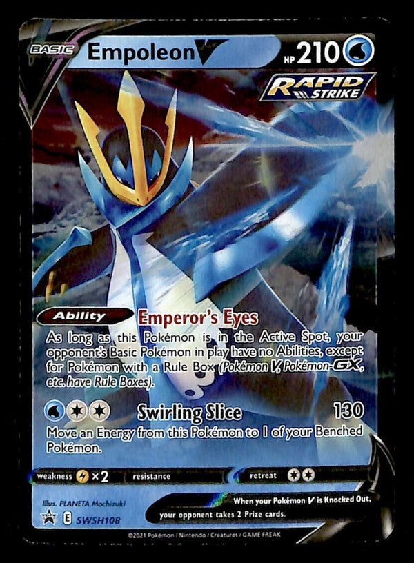 Empoleon V Black Star Promo SWSH 108, NM Pokemon Card