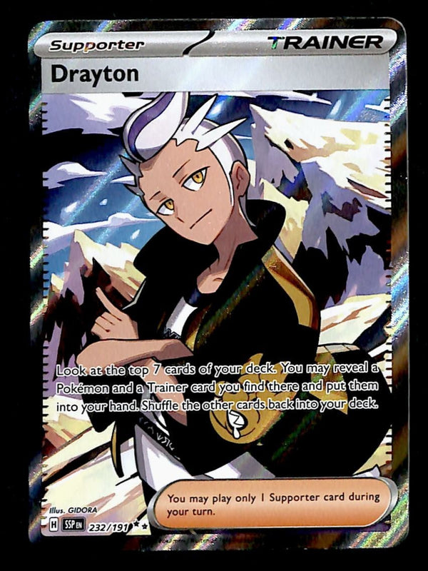 drayton pokemon card Special Illustration Rare (244) 2024 Ssp EN-Surging Sparks Drayton Supporter Drayton Full Art Trainer Surging