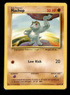 Machop Base Set 1999 Unlimited Print LP, 52/102 Pokemon Card.