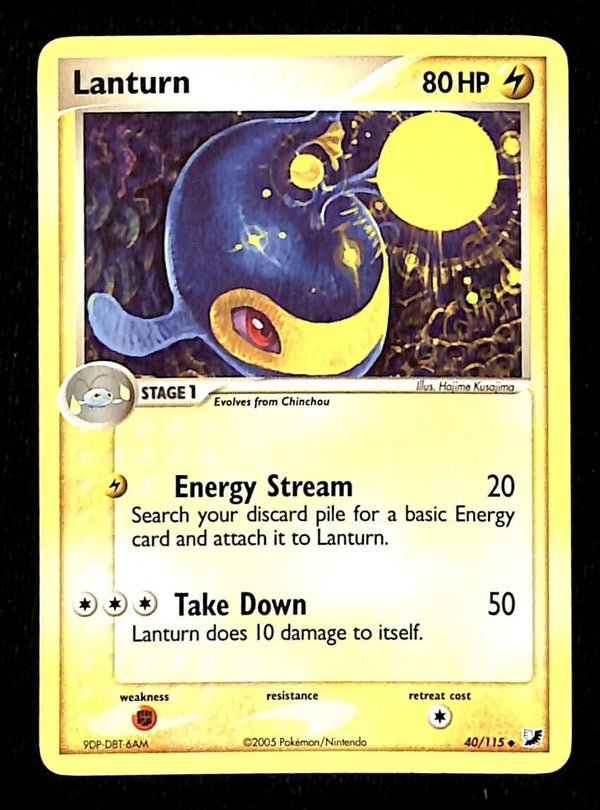 Lanturn Unseen Forces NM, 50/115 Pokemon Card