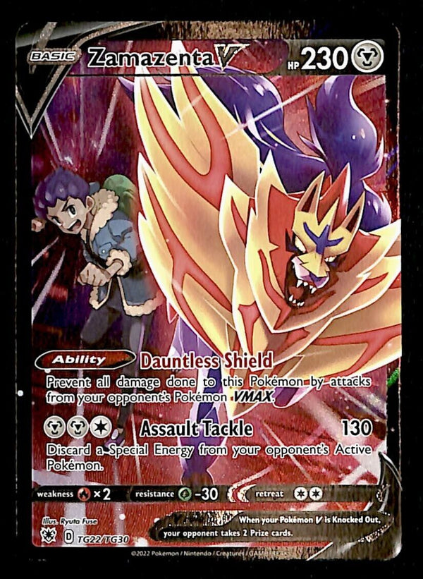 Zamazenta V Full Art Trainer Gallery Astral Radiance TG22/TG30, NM Pokemon Card