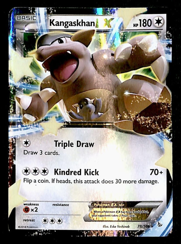 Kangaskhan EX Flashfire 78/106, VG Pokemon Card