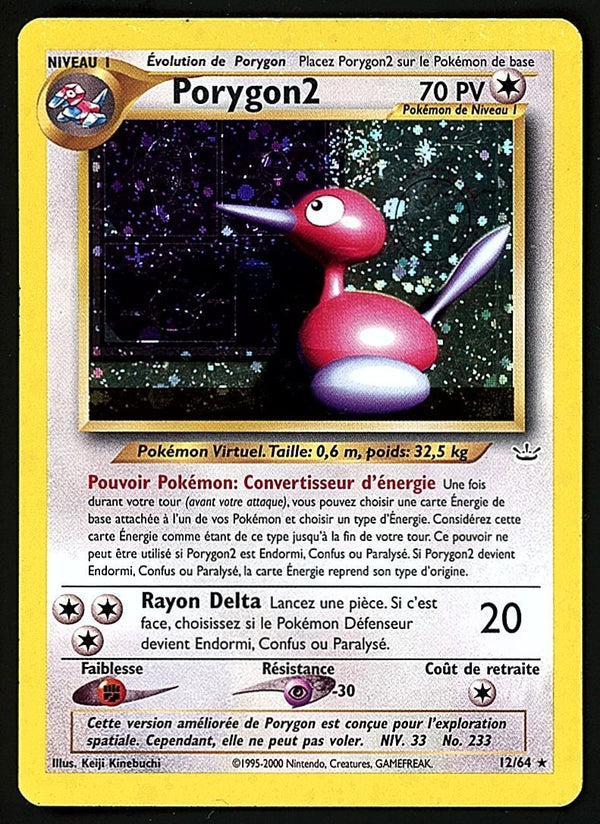 Porygon2 Holo Neo Revelations LP-MP, 12/64 Pokemon Card