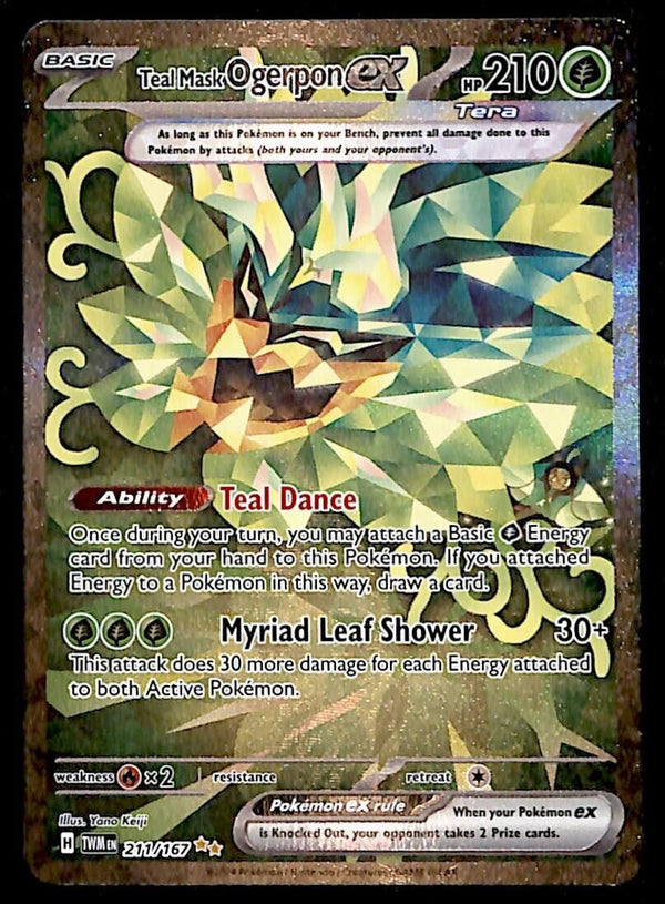 Ogerpon EX Ultra Rare Twilight Masquerade 211/167, NM Pokemon Card