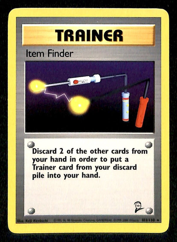 Item Finder Base Set 2 NM, 103/130 Pokemon Card