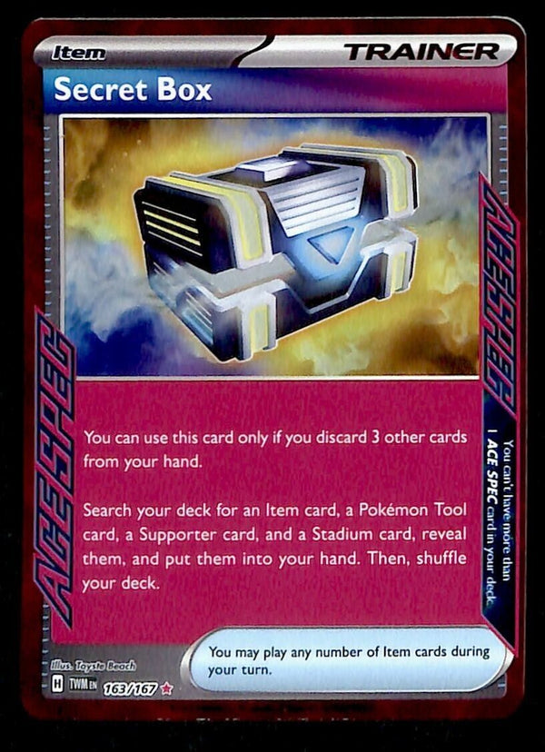 Secret Box Ace Spec Twilight Masquerade 163/167, NM Pokemon Card