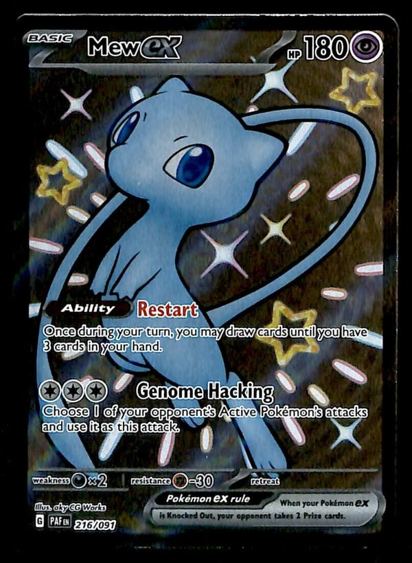 Mew Shiny  Full Art Paldean Fates 216/091, NM Pokemon Card