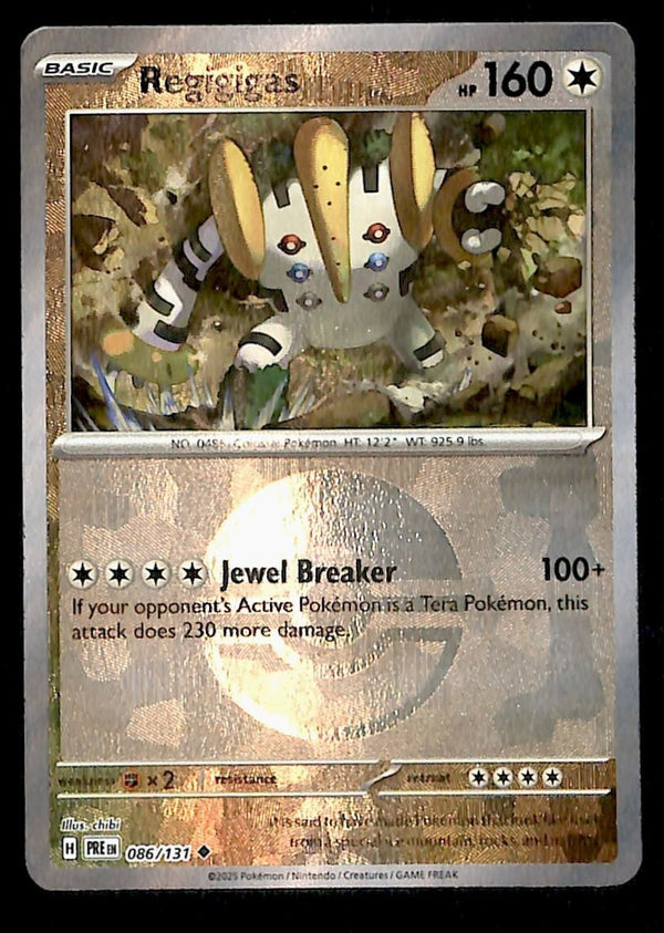 Regigigas Pokeball Prismatic Evoloutions 086/131, NM Pokemon Card