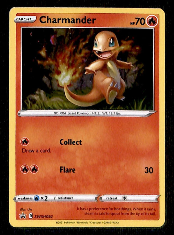 Charmander Holo Promo SWSH092, NM PokemonCard