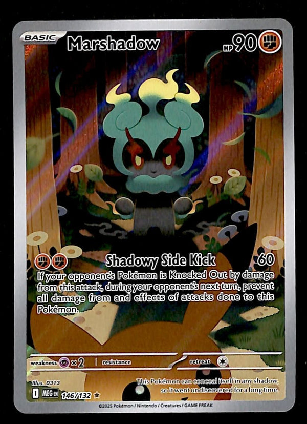 Marshadow Illustration Rare Mega Evolution MEG 146/132, NM Pokemon Card