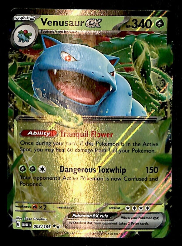 Venusaur ex Scarlet & Violet 151 003/165, NM Pokemon Card