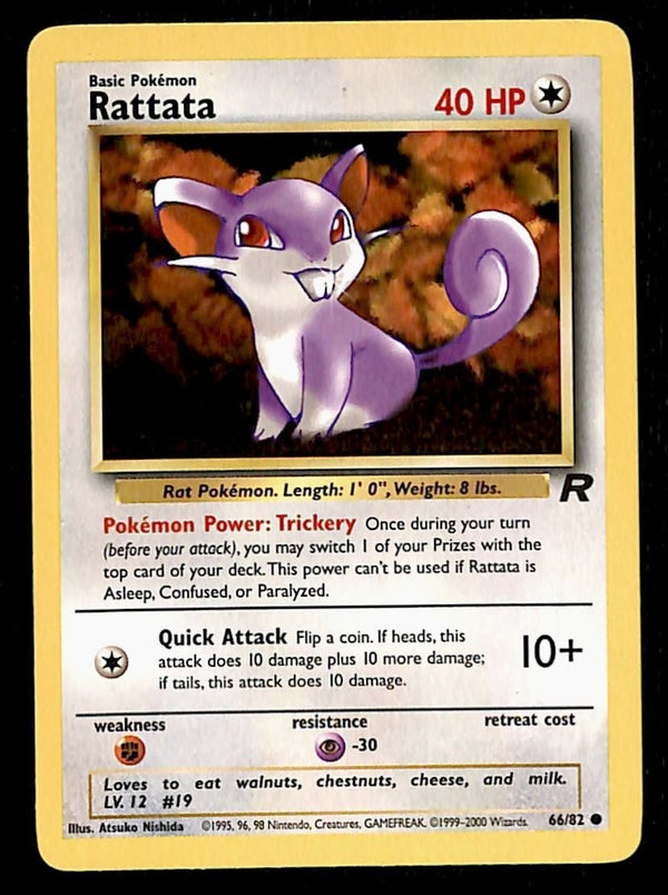 Rattata Team Rocket 66/82, NM Pokemon Card
